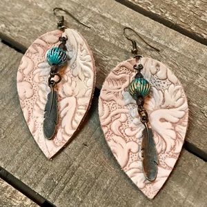 Earrings Handmade Repurposed Jewelry Vintage